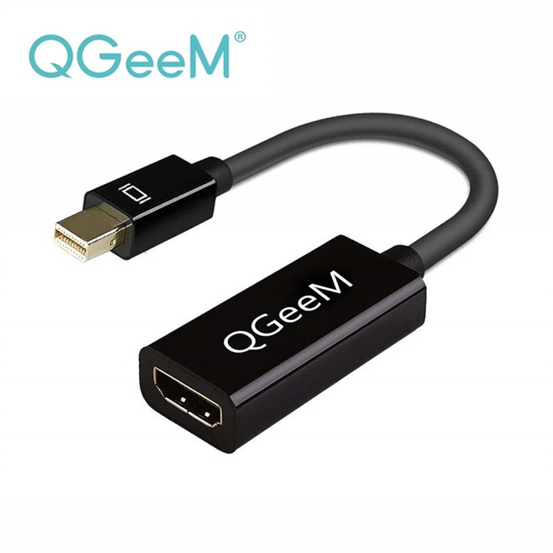 QGeeM-Mini-Displayport-to-HD-MI-Adapter-Mini-DP-to-HD-MI-Adapter-1080P60Hz-with-Gold-Plated-Compatib-1839255-1