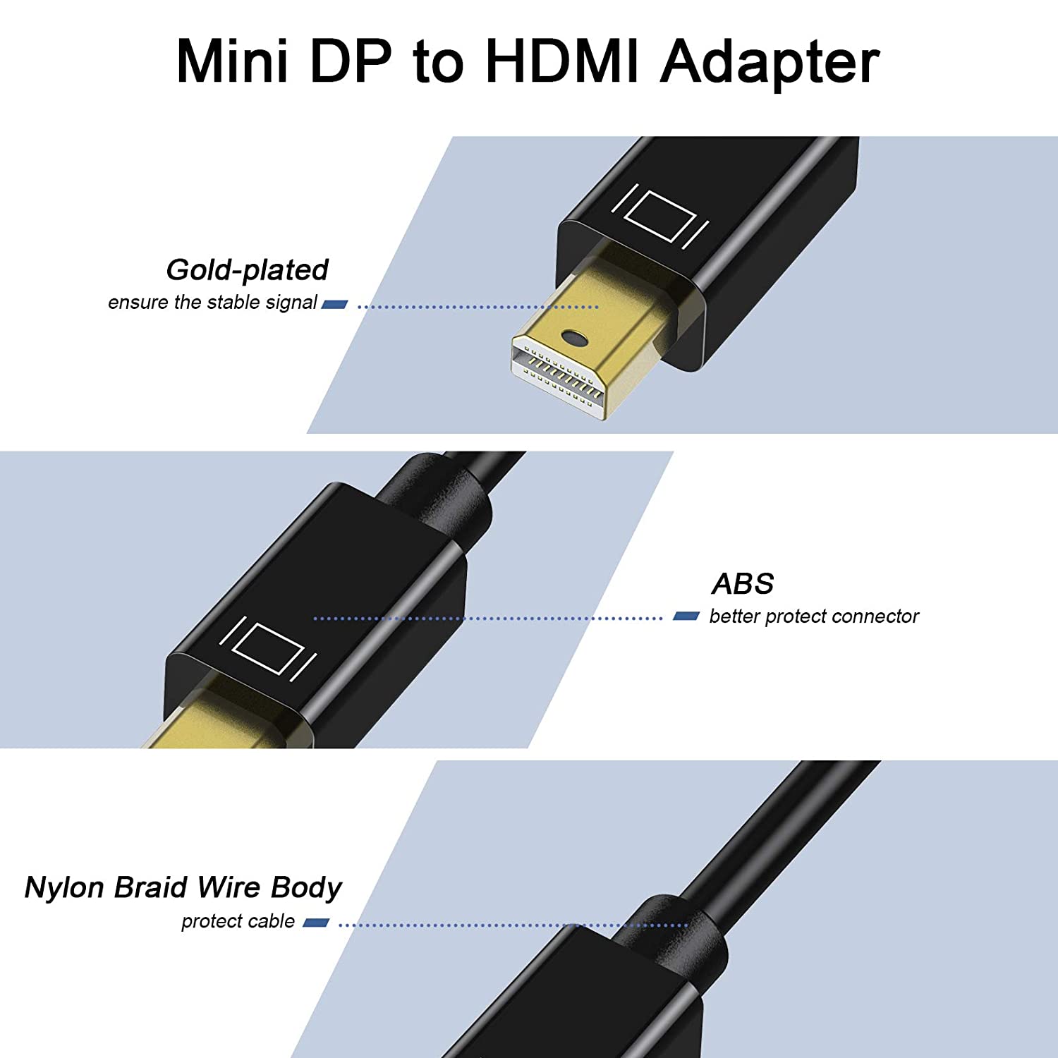 QGeeM-Mini-Displayport-to-HD-MI-Adapter-Mini-DP-to-HD-MI-Adapter-1080P60Hz-with-Gold-Plated-Compatib-1839255-5