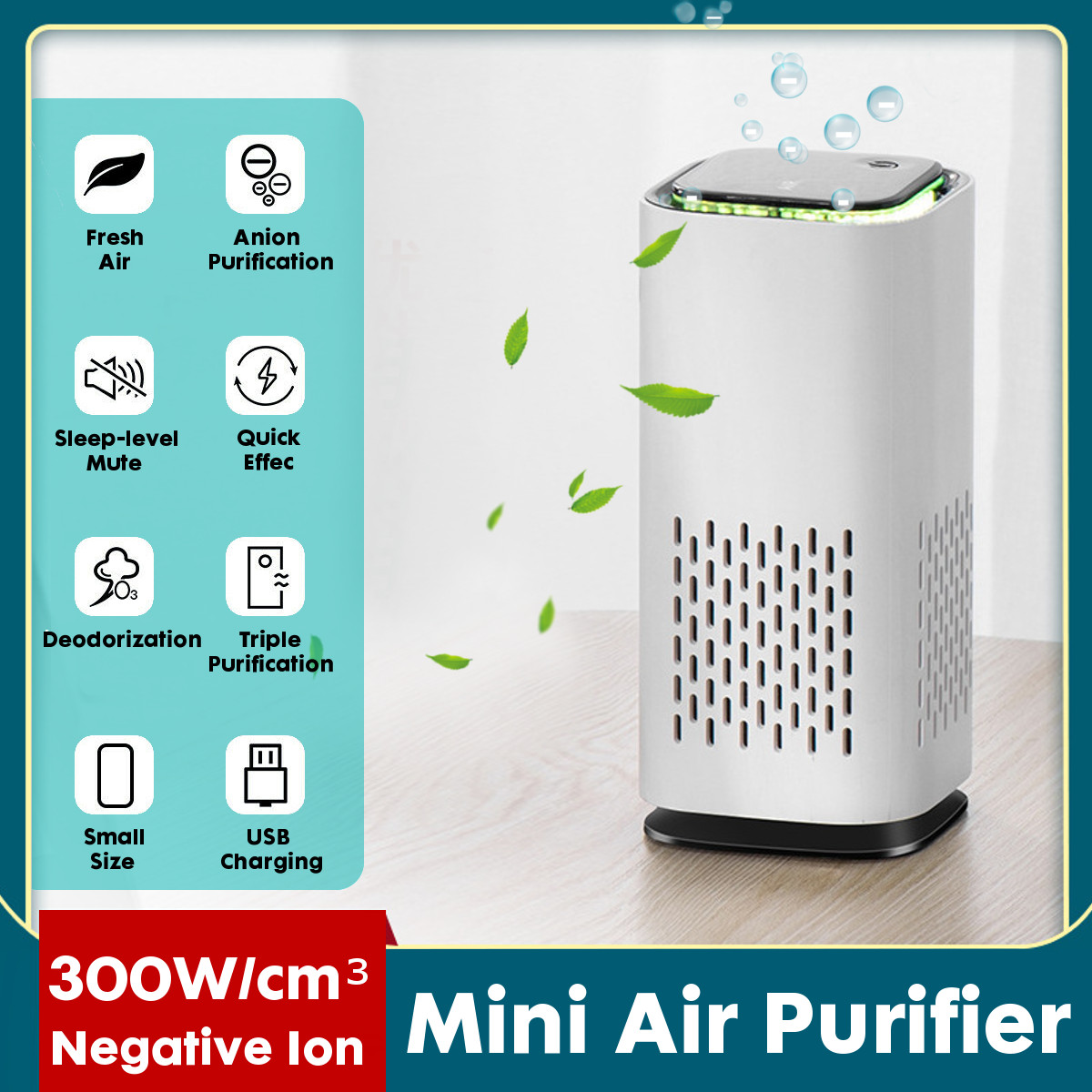 Bakeey-Mini-Air-Purifier-With-7-Color-Light-USB-Smart-Home-Car-Fresh-Oxygen-Ionizer-Smoke-Cleaner-1854025-1
