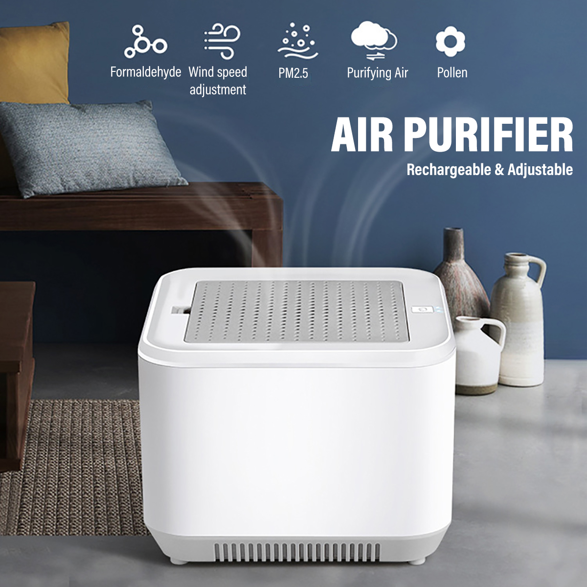 Mini-Rechargeable-Air-Purifier-2-Gear-Adjustable-PM25-Formaldehyde-HEPA-Filter-Machine-1200mAh-Batte-1739498-1