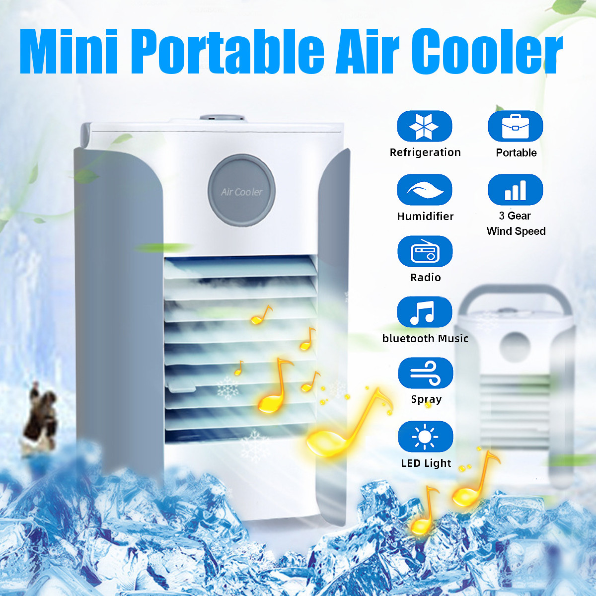USB-Mini-Portable-Bluetooth-Radio-Air-Cooler-Humidifier-Conditioning-Mute-Spray-Cooling-Fan-1690137-1