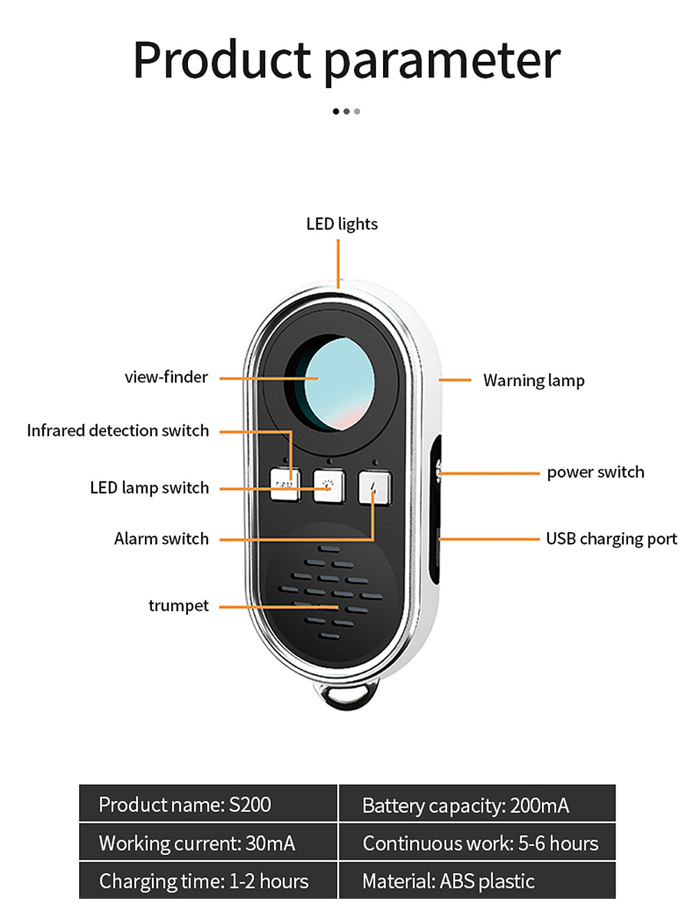 S200-Anti-sneak-Camera-Detector-Infrared-Scanning-Alarm-Anti-Monitoring-Snooping-Micro-Cam-with-LED--1972946-11