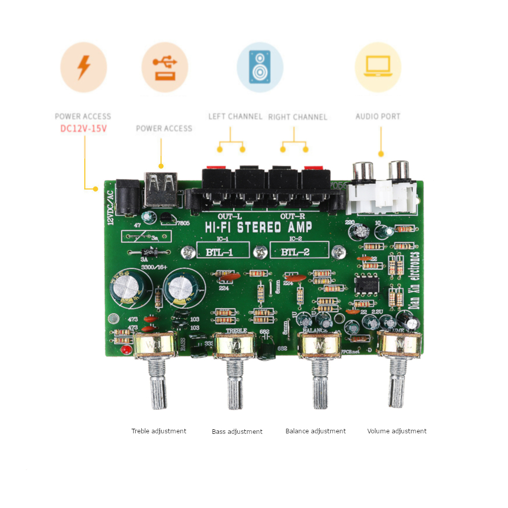 DX0409-Stereo-Power-Amplifier-Board-20-Channel-Balanced-Sound-Adjustment-Small-Power-Amplifier-Audio-1638542-1