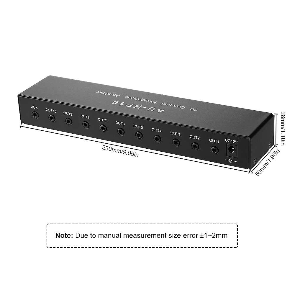 Multi-Channels-Stereo-Headphone-Amplifier-1-Input-10-Output-Audio-Distributor-DC-12-24V-NJM4556A-Ind-1971126-3