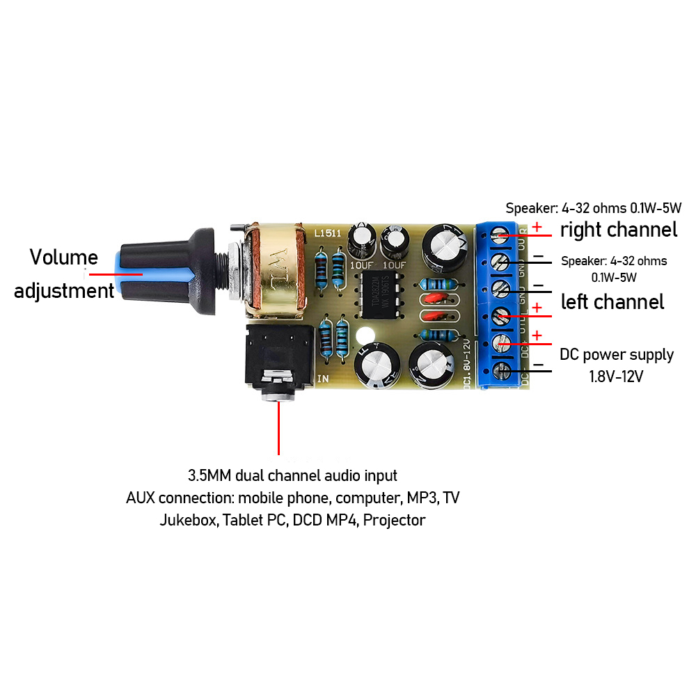 TDA2822M-Dual-Channel-Power-Amplifier-Board-DC-2V-12V-Portable-Miniature-Radio-Power-Amplifier-Board-1975021-1