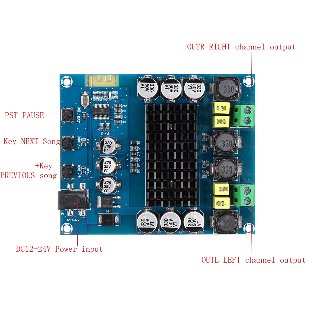 TPA3116D2-bluetooth-50-Dual-Channel-2120W-High-Power-Digital-Audio-Power-Amplifier-Board-1943248-1