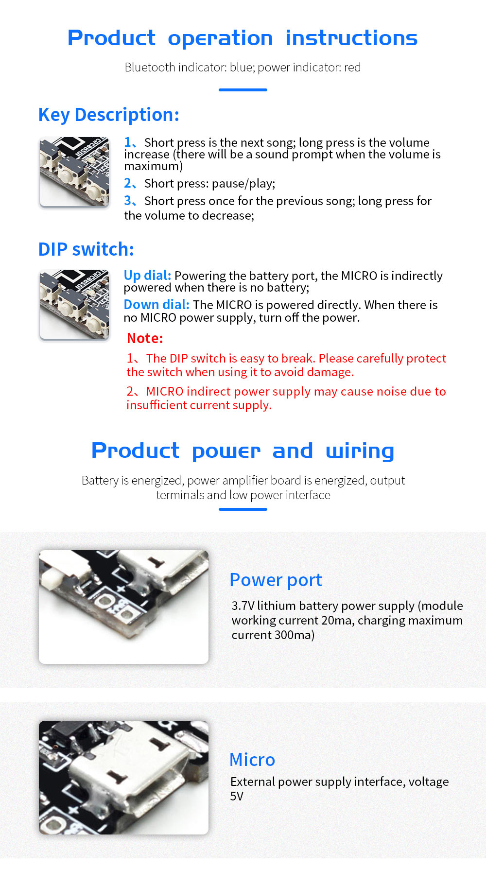 VHM-314-V20-MP3-bluetooth-Audio-Receiving-and-Decoding-Board-50-Lossless-Car-Audio-Decoder-Amplifier-1641052-4