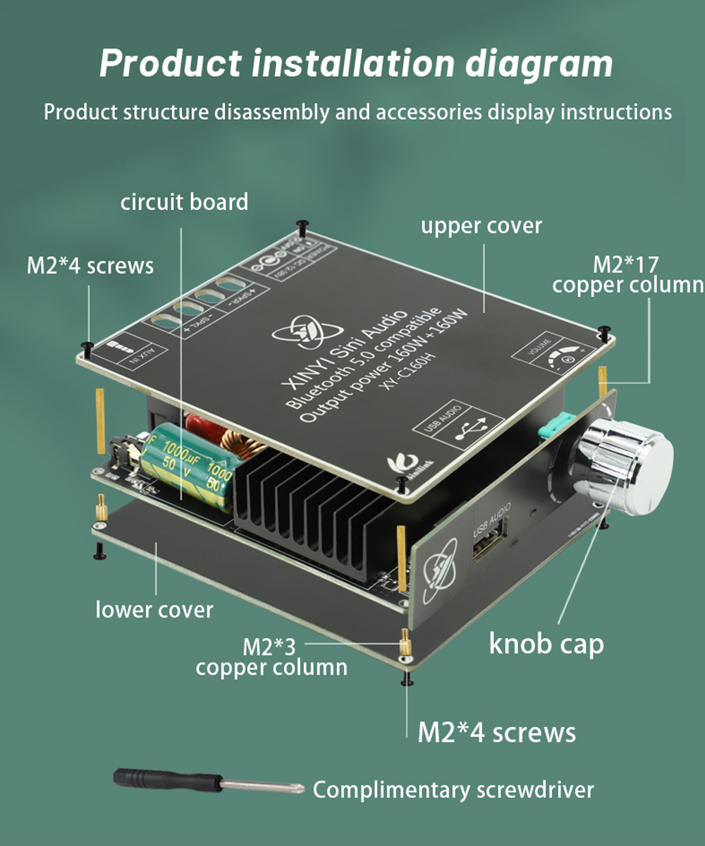 XY-C160H-Audio-Power-Amplifier-Board-bluetooth50-Two-Channel-HiFi-Stereo-TDA7498E-Original-160WX2-Hi-1973571-7