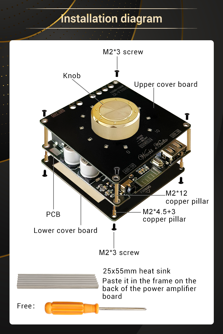 ZK-F1002-Volume-Indicator-bluetooth-Audio-Power-Amplifier-Board-Module-TPA3116D2-Stereo-100Wx2-1967700-5