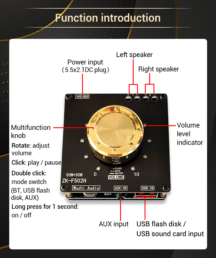 ZK-F502H-Cool-Volume-Indicator-Bluetooth-Audio-Power-Amplifier-Board-Module-TPA3116D2-Stereo-50W50W-1967046-7