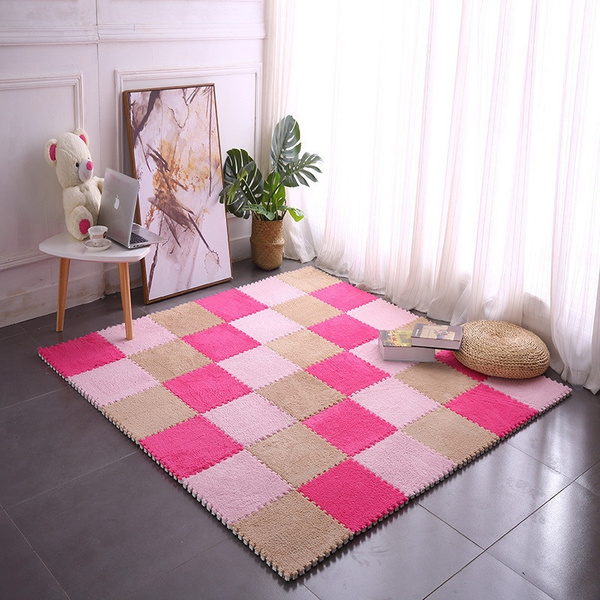 10-Pcs-30x30x1cm-Children-EVA-Suede-Mats-Stitching-Carpet-Floor-Mat-Comfortable-Soft-Anti-skid-Play--1829678-2