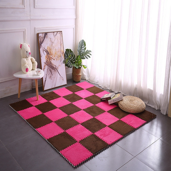 10-Pcs-30x30x1cm-Children-EVA-Suede-Mats-Stitching-Carpet-Floor-Mat-Comfortable-Soft-Anti-skid-Play--1829678-3