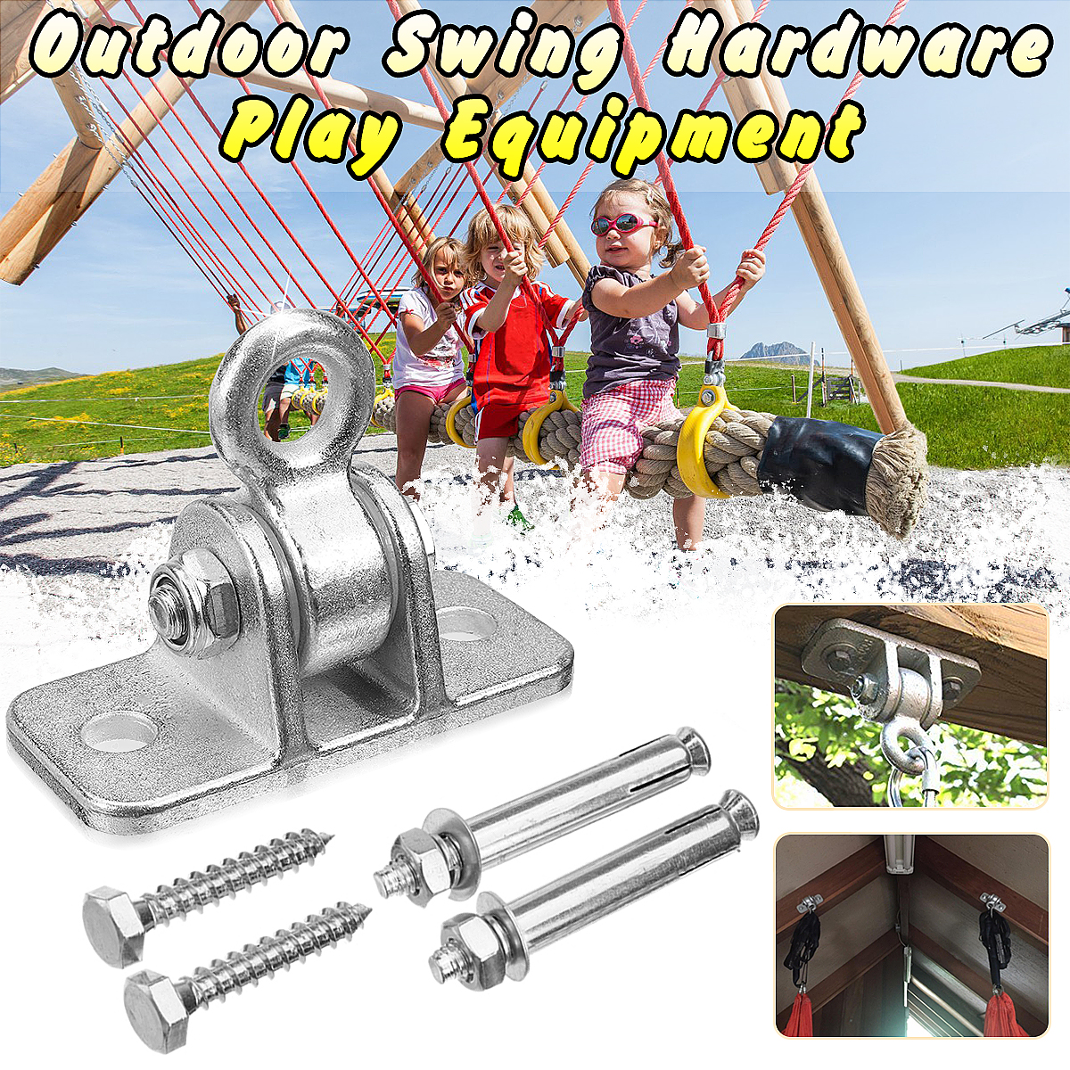 100kg-Heavy-Duty-Hammock-Hanging-Accessories-Swing-Hanger-Hooks-Fixed-Suspension-Hooks-1831885-1