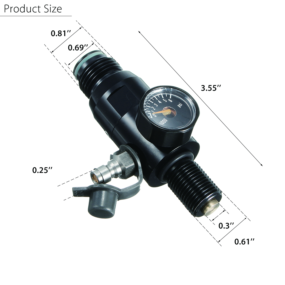 4500Psi-58-18UNF-Threads-High-Compressed-Tank-Valve-Regulator-HPA-Tank-Adapter-1637766-2