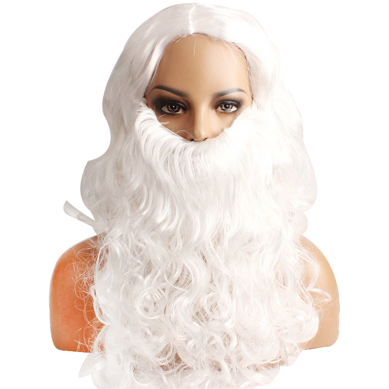 Christmas-Party-Supplies-White-Santa-Wig-Beard-Set-Christmas-Decoration-1228354-8