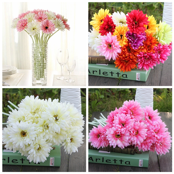 10Pcs-Sunbeam-Artificial-Flower-Mum-Gerber-Daisy-Bridal-Bouquet-Silk-Wedding-Party-Flowers-986013-3