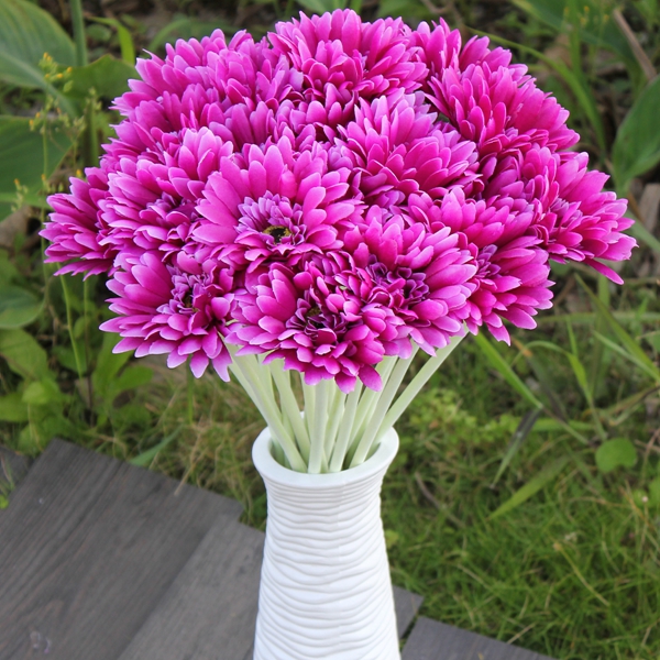 10Pcs-Sunbeam-Artificial-Flower-Mum-Gerber-Daisy-Bridal-Bouquet-Silk-Wedding-Party-Flowers-986013-5
