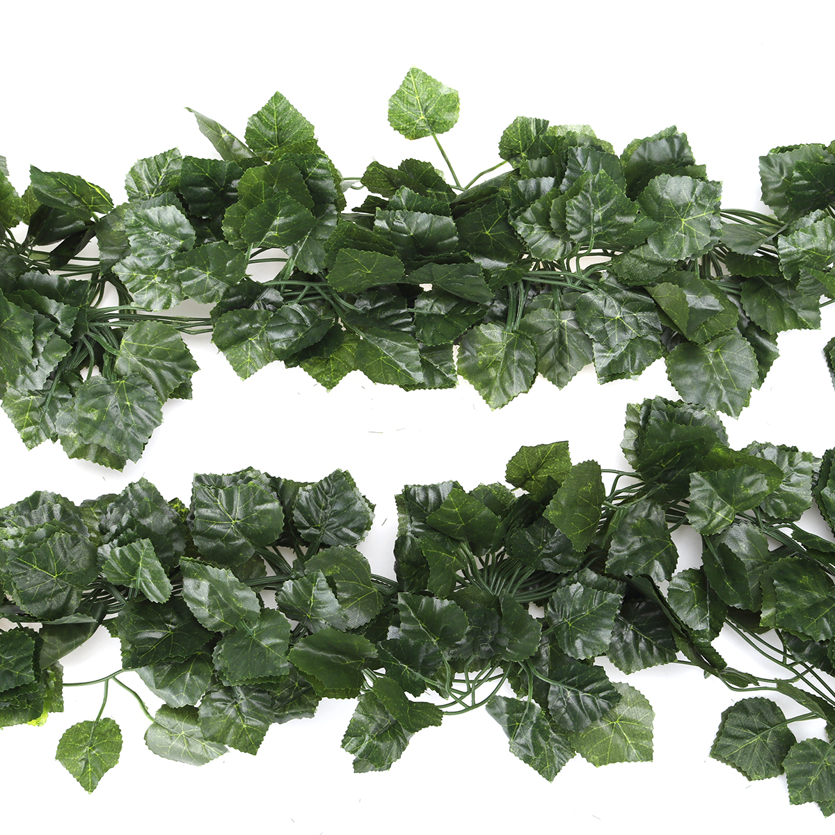 12pcsPack-Artificial-Rattan-Advanced-Silk-Cloth-Grape-Green-Dill-Leaves-Decor-1716621-7
