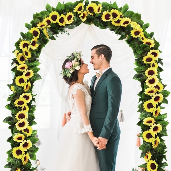 2PCS-Artifical-Sunflower-Garland-Flower-Vine-Wedding-Floral-Arch-Decor-Silk-For-Wedding-Party-Decora-1902529-3