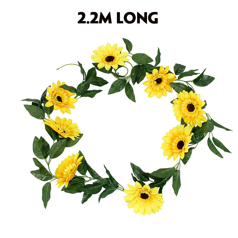 2PCS-Artifical-Sunflower-Garland-Flower-Vine-Wedding-Floral-Arch-Decor-Silk-For-Wedding-Party-Decora-1902529-6