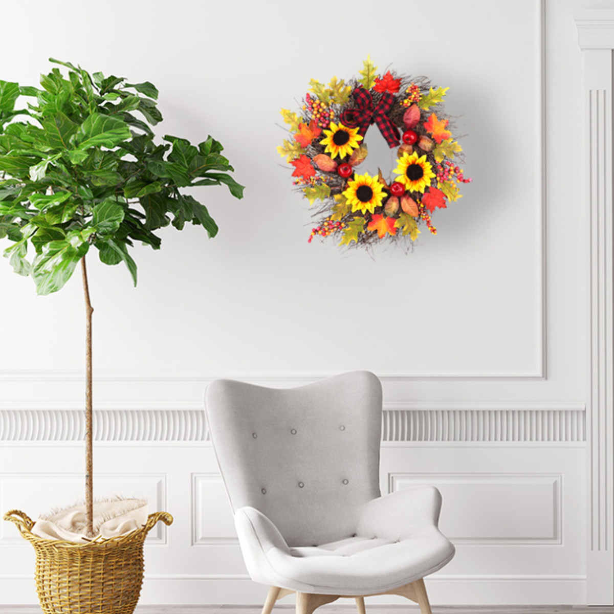 3045CM-Artificial-Sunflower-Pumpkin-Pine-Cone-Berry-Maple-Leaf-Halloween-Wreath-Door-Decoration-Than-1828899-4