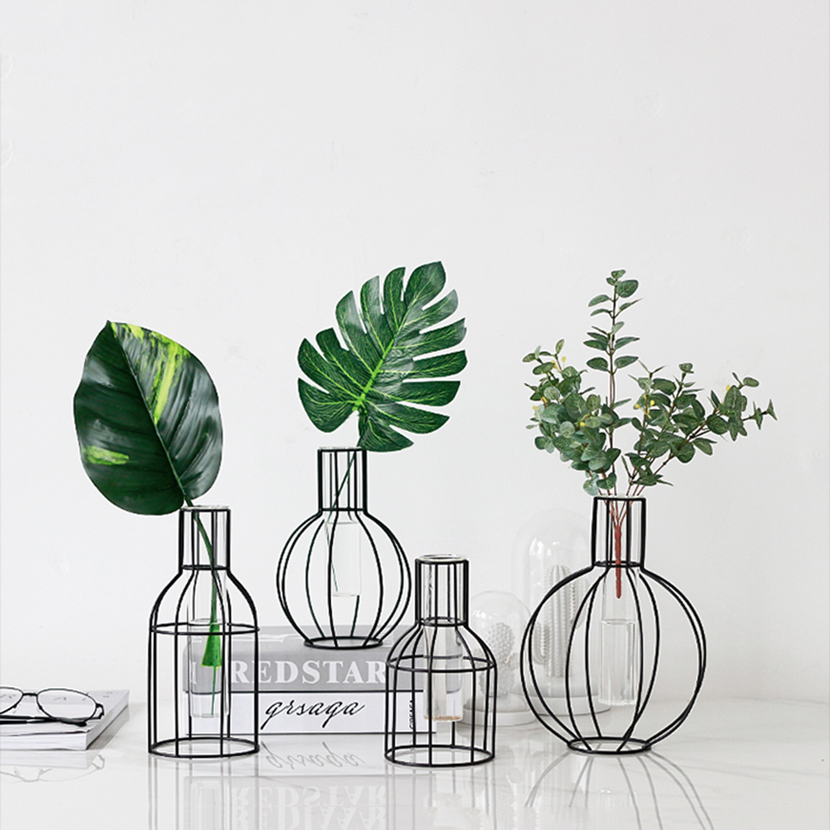 3D-Nordic-Metal-Vase-Glass-Tube-Hydroponic-Plant-Container-Ornaments-Home-Decor-1604666-2