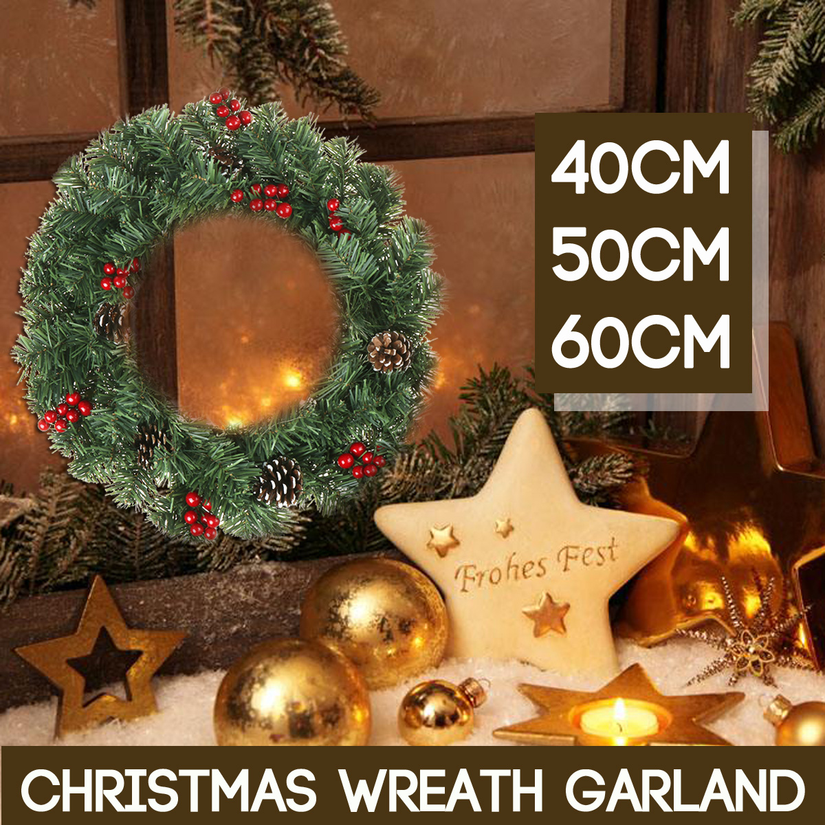 405060cm-Christmas-Garland-With-Pine-Cones-XMAS-Window-Wreath-Decorations-1608351-1