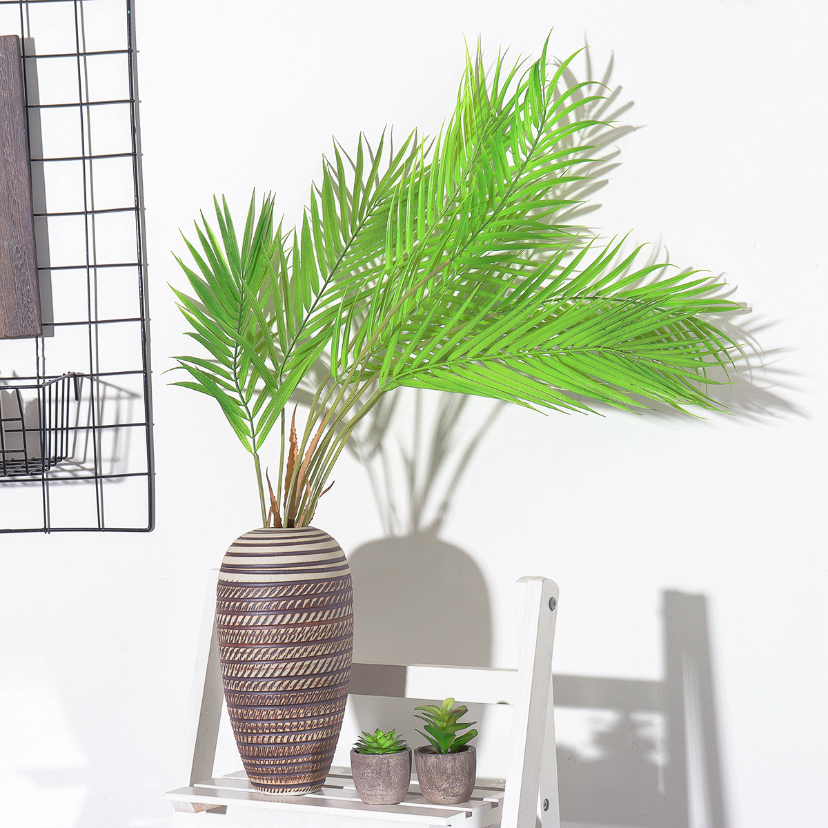 69-Branches-Green-Palm-Leaves-Plastic-Fake-Plant-Artificial-Leaf-Home-Adornment-Decorations-1370279-1