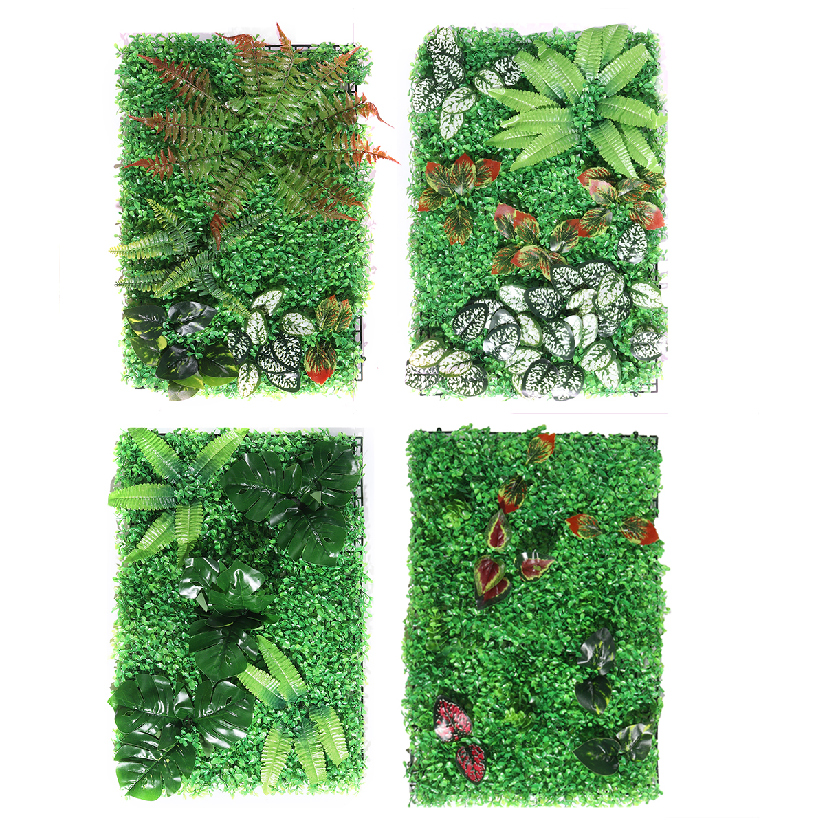 Artificial-Plant-Wall-Topiary-Hedges-Panel-Plastic-Faux-Shrubs-Fence-Mat-1712175-2