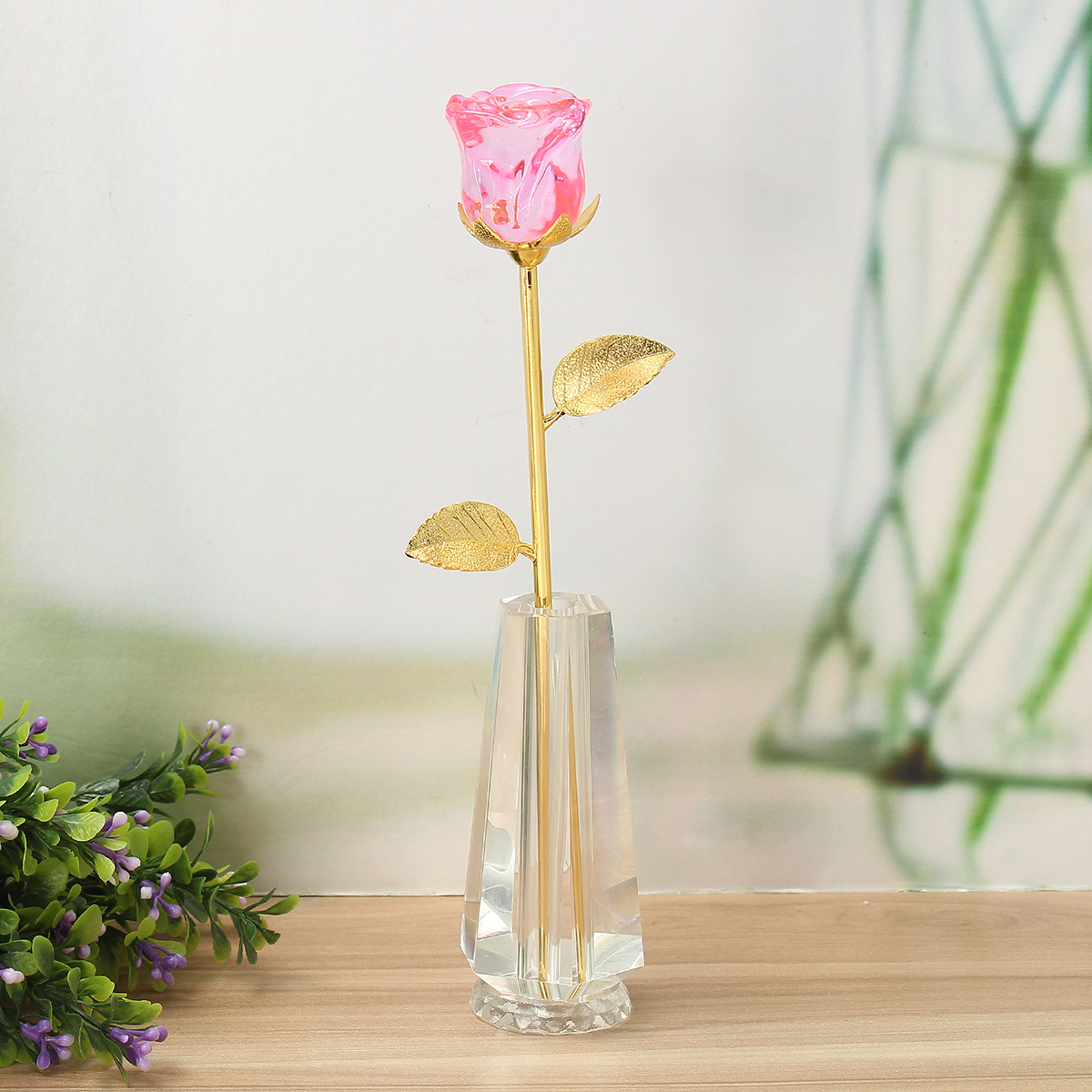 Crystal-Glass-Golden-Roses-Flower-Ornament-Valentine-Gifts-Present-with-Box-Home-Decorations-1430314-6