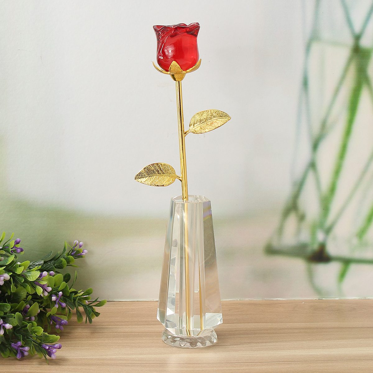 Crystal-Glass-Golden-Roses-Flower-Ornament-Valentine-Gifts-Present-with-Box-Home-Decorations-1430314-8