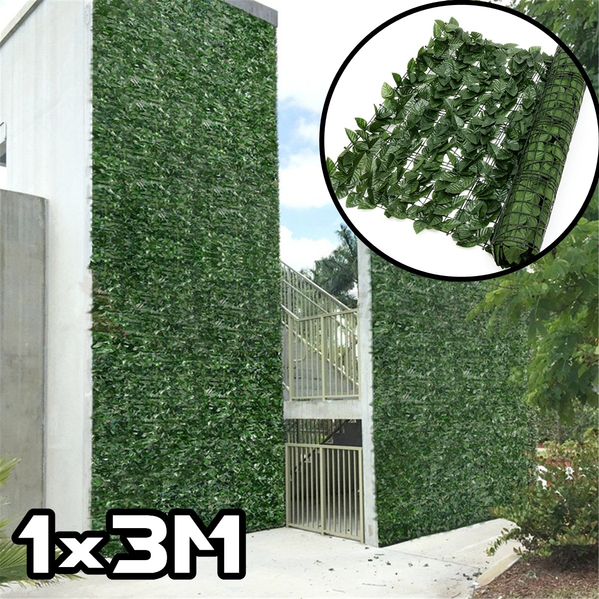 Expanding-13M-Artificial-Lvy-Leaf-Wall-Fence-Green-Garden-Screen-Hedge-Decorations-1474970-3