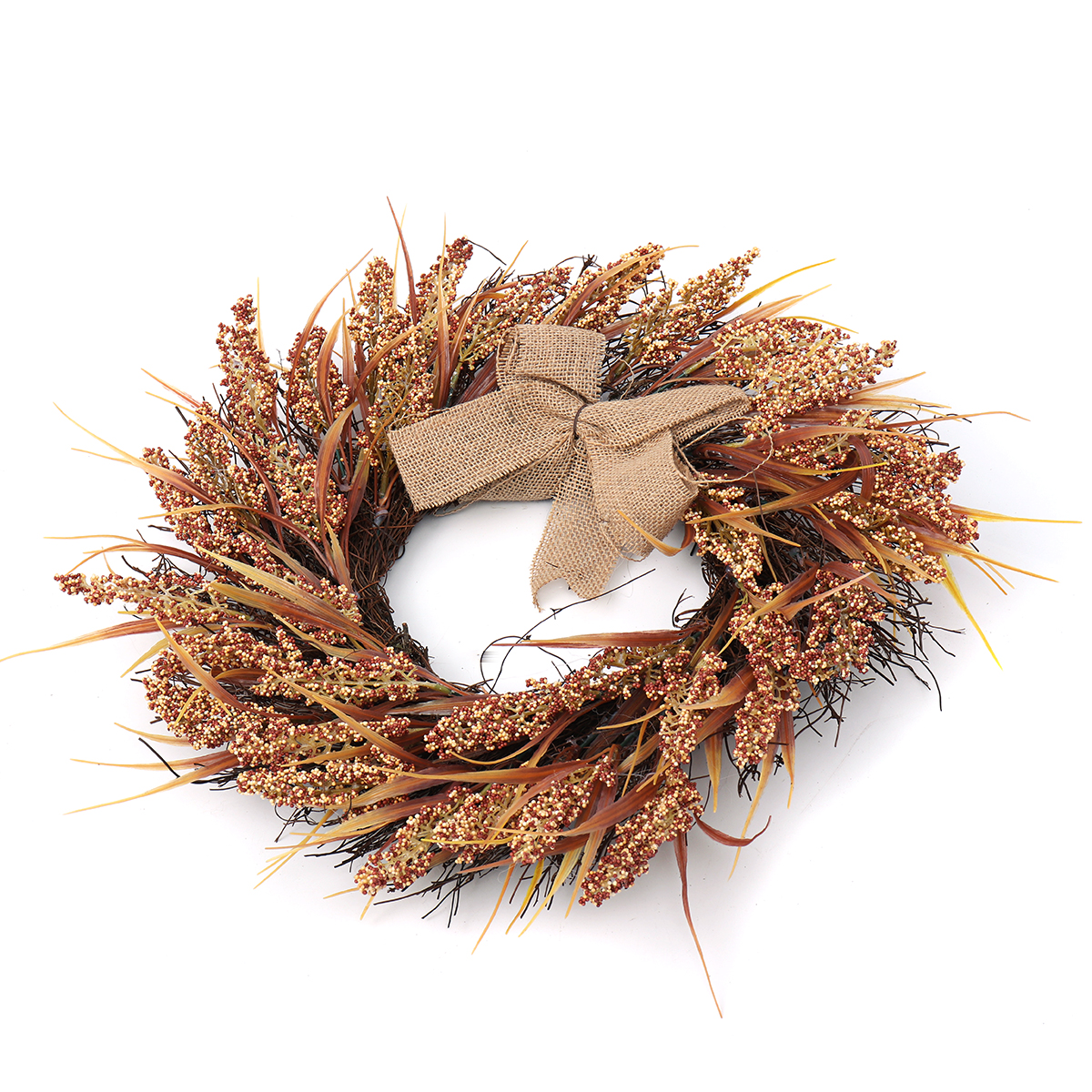 Fall-Wreath-Front-Door-Artificial-Grain-Autumn-Wreath-Harvest-Gold-Wheat-Ears-Circle-Garland-Fall-Ho-1585758-2