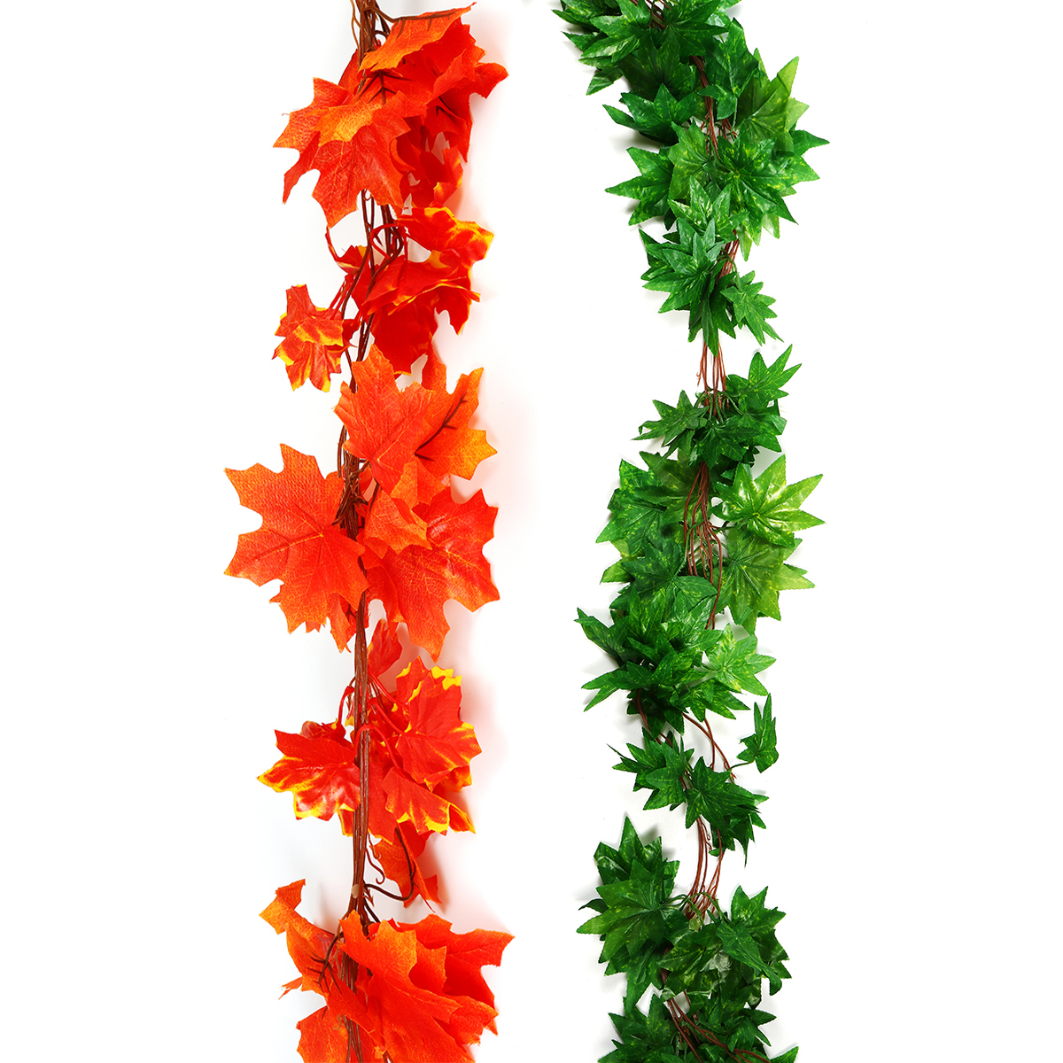 GreenRed-Maple-Leaf-Artificial-Vine-Garland-Foliage-Plant-Wedding-Party-Decor-1714788-5