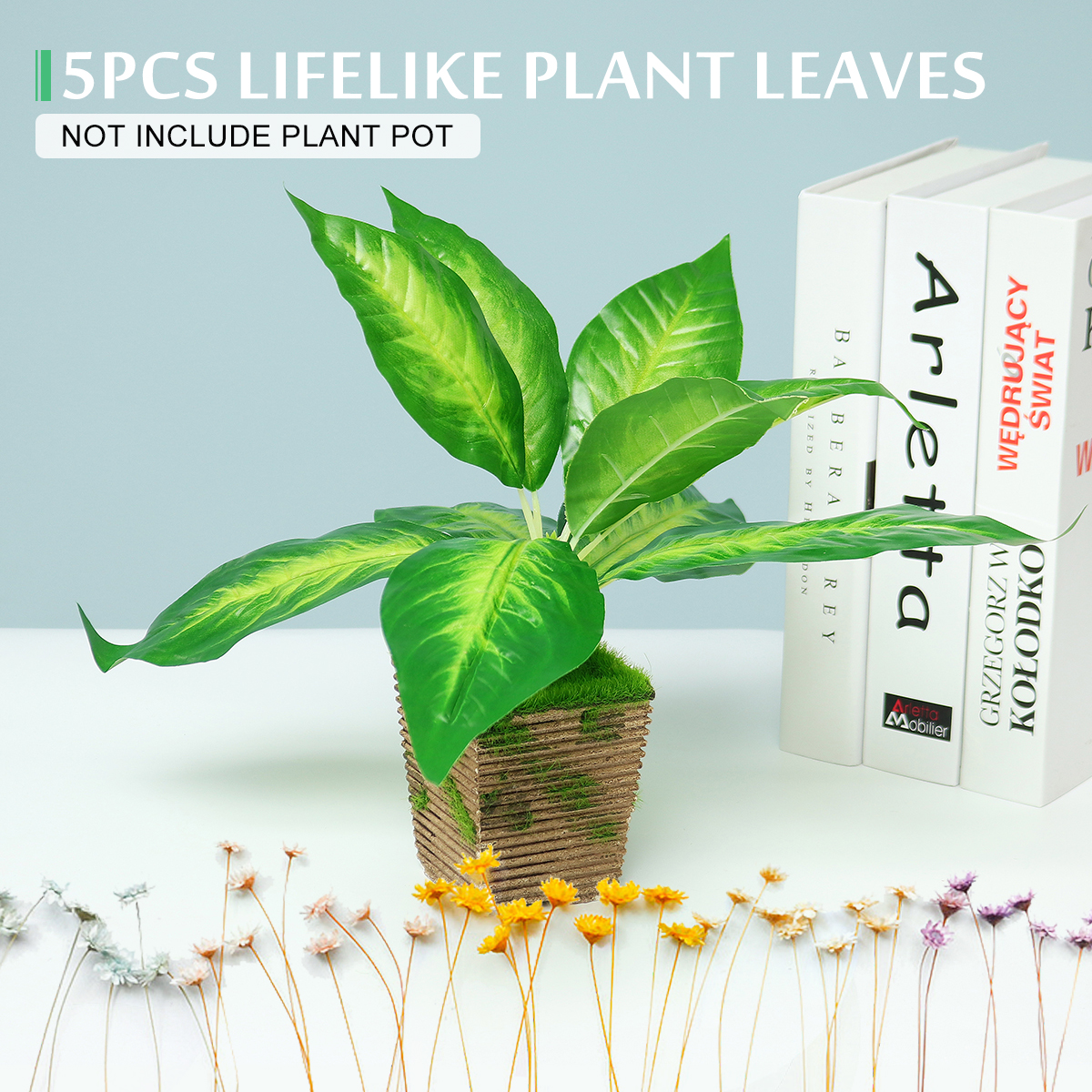 Lifelike-Artificial-Plants-PseudoLeaf-Palm-Leaves-Grass-Pot-Home-Bush-Wall-Decorations-1569842-1