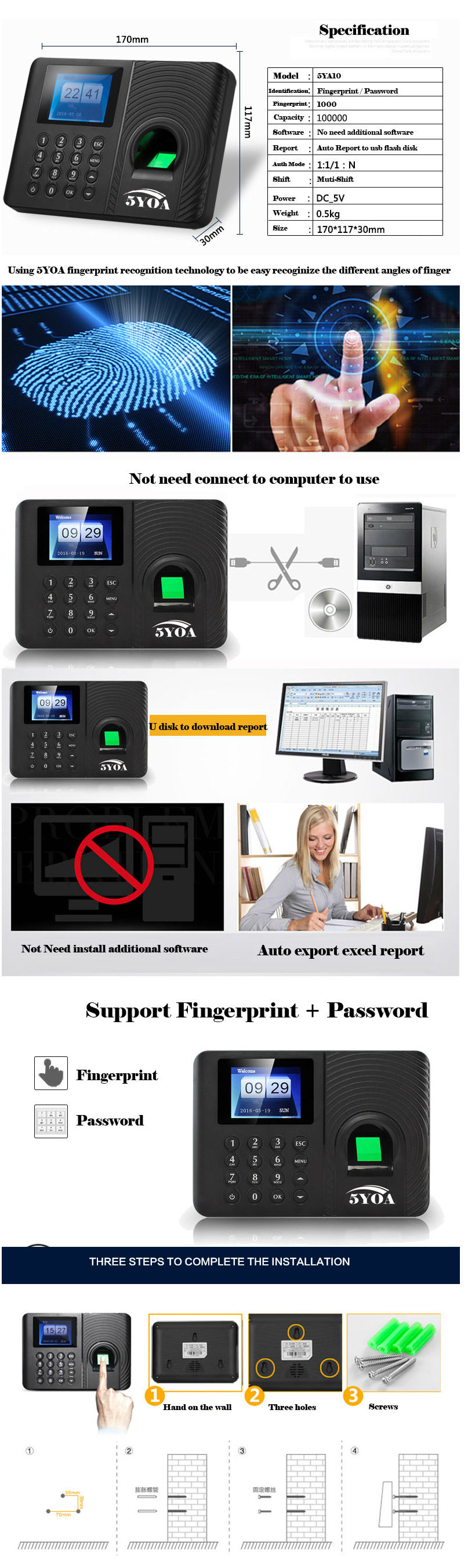 5YOA-A10-Biometric-Fingerprint-Time-Attendance-Machine-Clock-Recorder-Employee-Recognition-Device-El-1446241-1