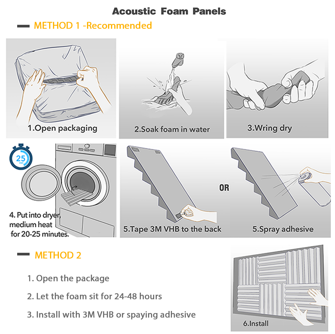 12Pcs-2x12x12-Inch-Sound-Foam-Panels-Acoustic-Foam-Tiles-Wall-Studio-Soundproofing-Panels-Cinema-Muf-1844577-2