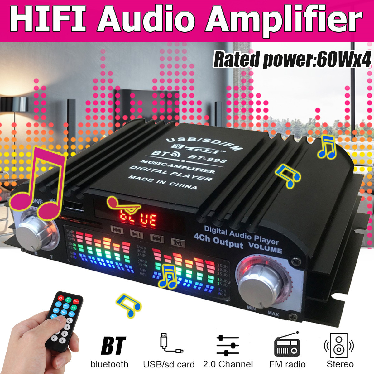 12V-Car-Mini-HIFI-Digital-bluetooth-Audio-Power-Amplifier-Four-Channel-Output-with-Remote-Control-1777625-2