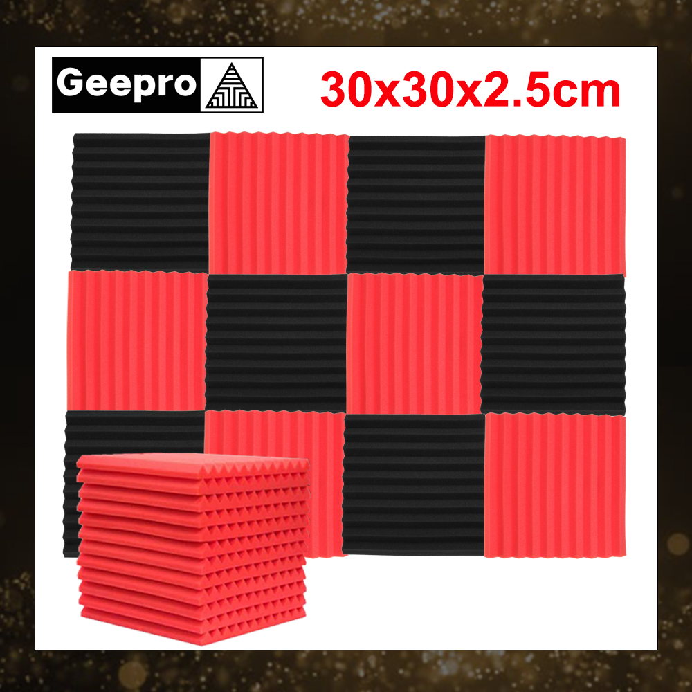 12pcs-30x30x25cm-Acoustic-Foam-Soundproof-Studio-Foam-Soundproofing-Panels-Cinema-Muffler-Sponge-Abs-1876627-2