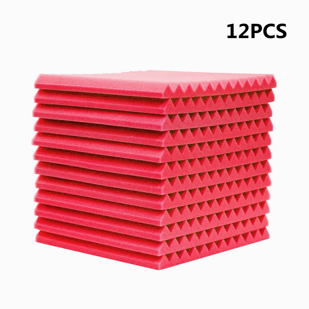 12pcs-30x30x25cm-Acoustic-Foam-Soundproof-Studio-Foam-Soundproofing-Panels-Cinema-Muffler-Sponge-Abs-1876627-11