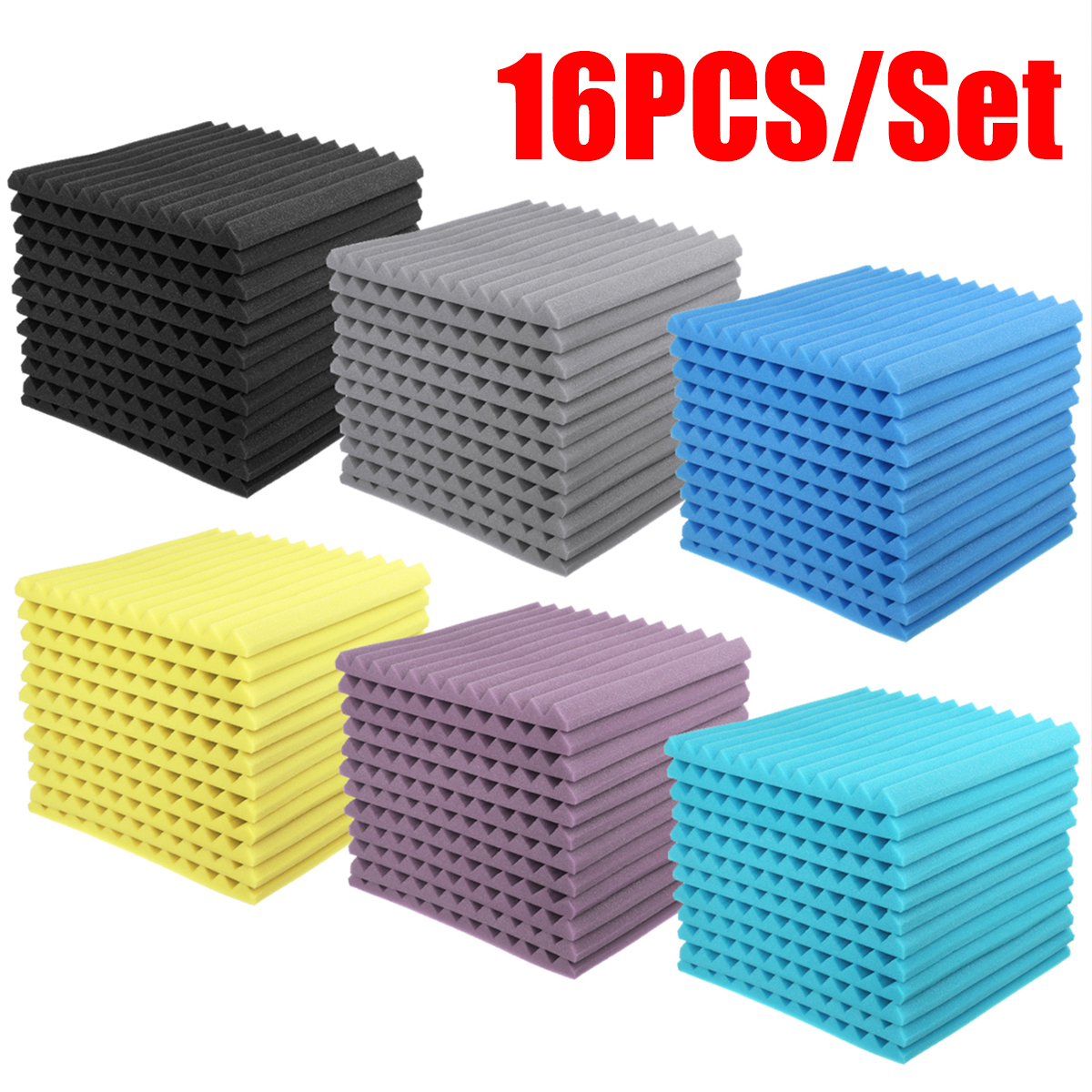 16-Pcs-Soundproofing-Wedges-Acoustic-Panels-Tiles-Insulation-Closed-Cell-Foams-1737781-2