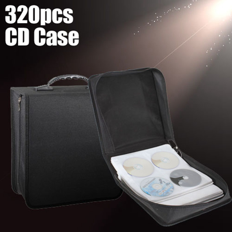 320-pcs-Disc-CD-DVD-VCD-Holder-Storage-Media-Carry-Wallet-Album-Bag-Case-Black-60122-3