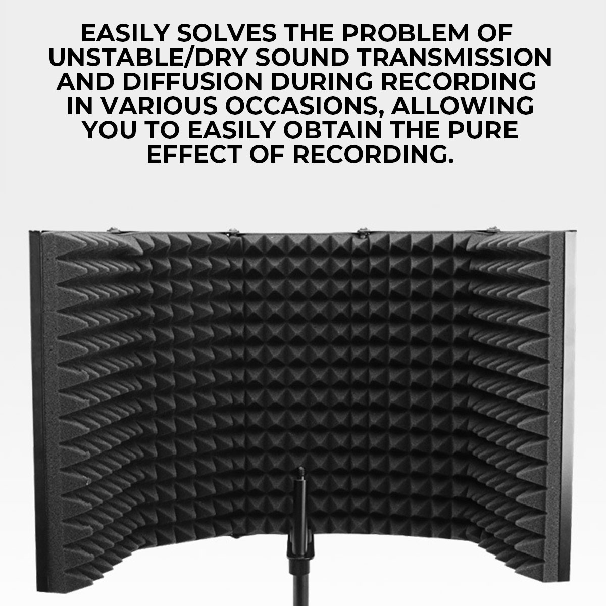 5-Panel-Foldable-Studio-Microphone-Isolation-Shield-Recording-Sound-Absorber-Foam-Panel-Support-Brac-1794721-6