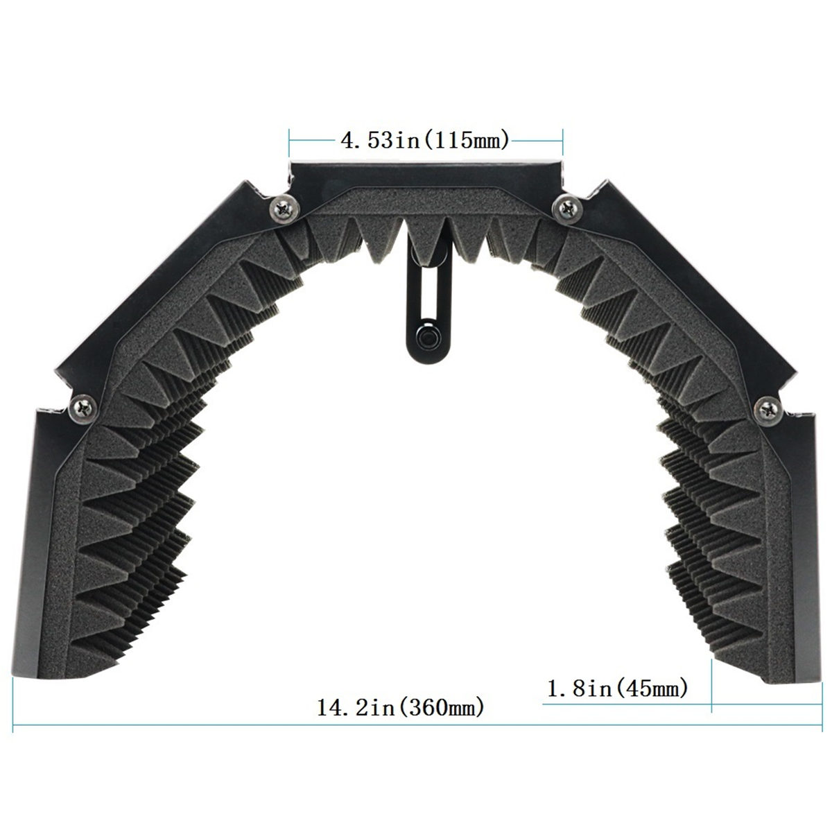 575-x-28cm-Foldable-Adjustable-Studio-Recording-Microphone-Isolator-Sound-Absorbing-Foam-Panel-Mic-I-1561155-8