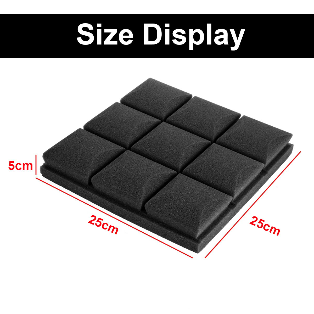 6Pcs-27x27x4-Acoustic-Panels-Tiles-Studio-Soundproofing-Isolation-Wedge-Sponge-Foam-1749838-4