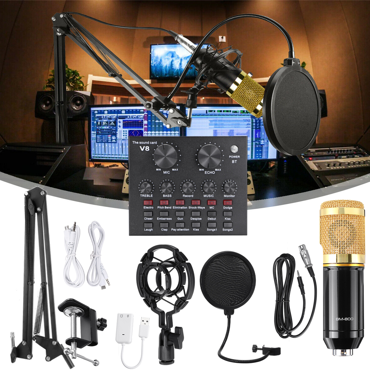 BM800-Condenser-Microphone-V8-Sound-Card-Kit-Muti-functional-bluetooth-Sound-Card-for-Studio-Mobile--1782376-1