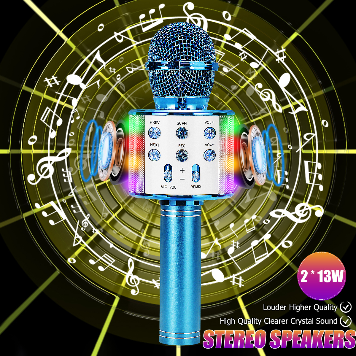 Bakeey-858-Wirelss-bluetooth-Microphone-DSP-Noise-Reduction-Karaoke-Mic-Recorder-HIFI-Stereo-Speaker-1821360-4