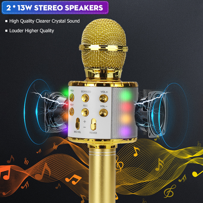 Bakeey-858L-Wireless-Microphone-213W-Stereo-DSP-Noise-Reduction-bluetooth-Speaker-2600mAh-TF-Card-Lu-1821358-1
