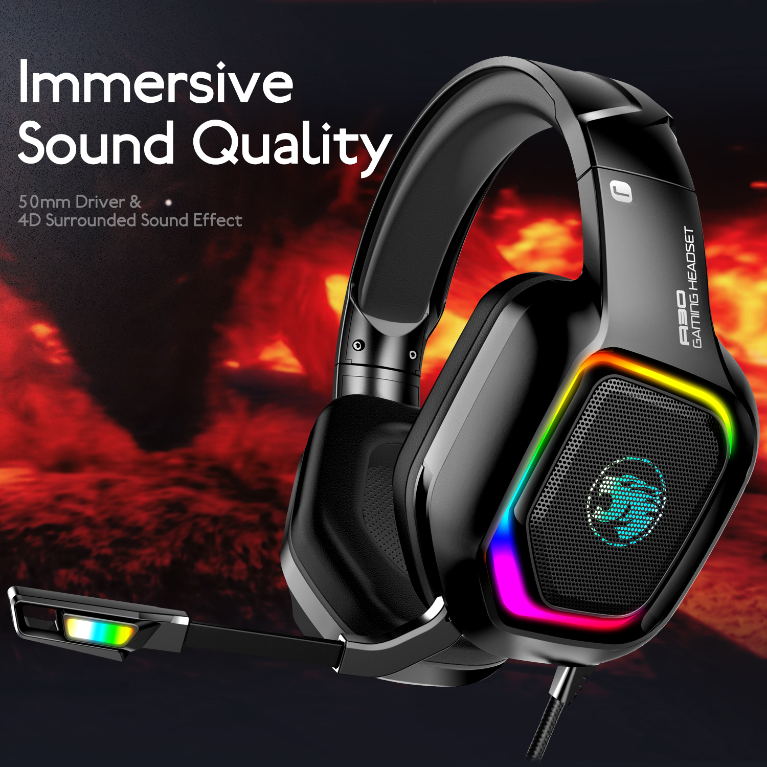 Bakeey-A30-35mm-Wired-Gaming-Headset-Surround-Sound-Bass-Gaming-Headphones-Noise-Reduction-LED-Light-1781364-2