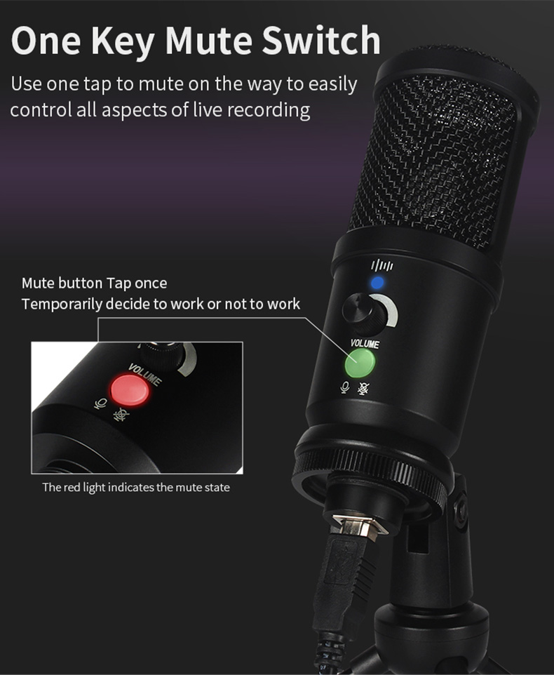 Bakeey-BM-66-Professional-Condenser-Microphone-Recording-USB-Microphone-with-Tripod-for-Computer-Stu-1902123-9